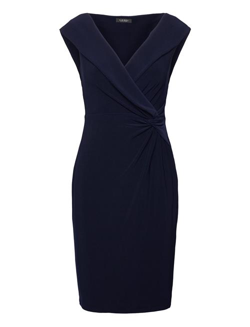 Lauren Ralph Lauren Jersey Off-The-Shoulder Cocktail Dress Lauren Ralph Lauren Navy