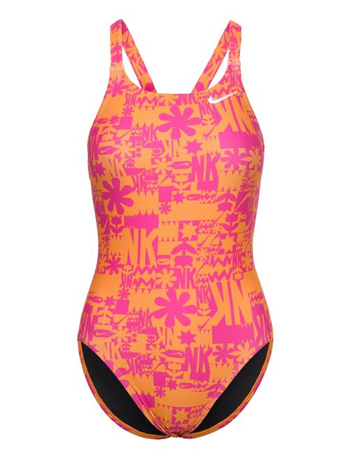 NIKE SWIM Nike Fast Back Piece Hydrastrong Multi Print NIKE SWIM Patterned