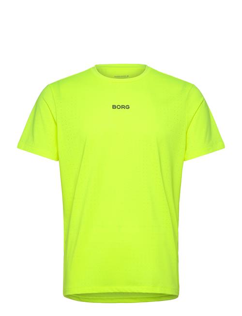 Se Björn Borg Borg Running Perforated T-Shirt Björn Borg Yellow ved Booztlet