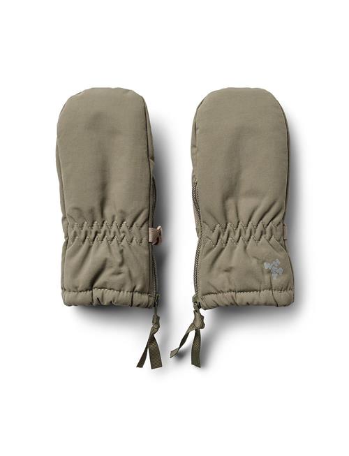 Se Wheat Mittens Zipper Tech Wheat Khaki ved Booztlet