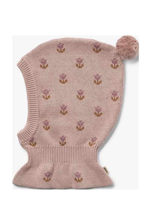 Wheat Knitted Balaclava Sessie Wheat Pink