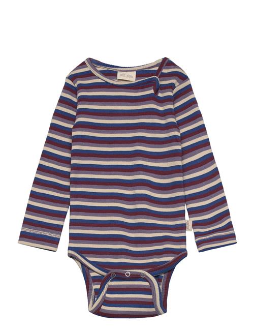 Body L/S Modal Multi Striped Petit Piao Navy