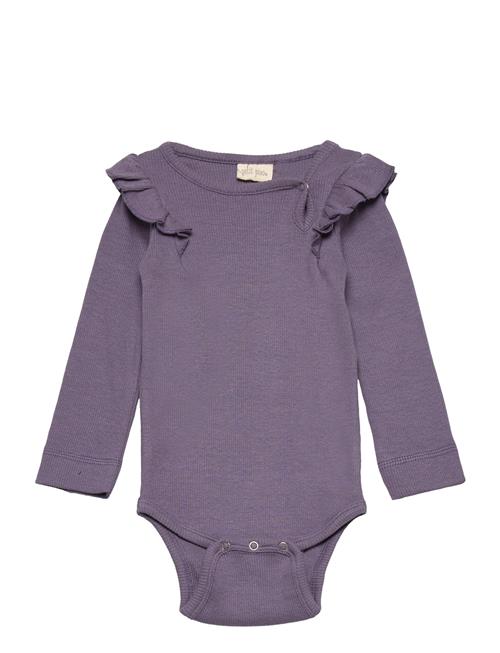 Petit Piao Body L/S Modal Frill Petit Piao Purple