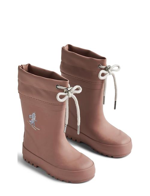 Wheat Rubber Boot Thermo Solid Wheat Pink