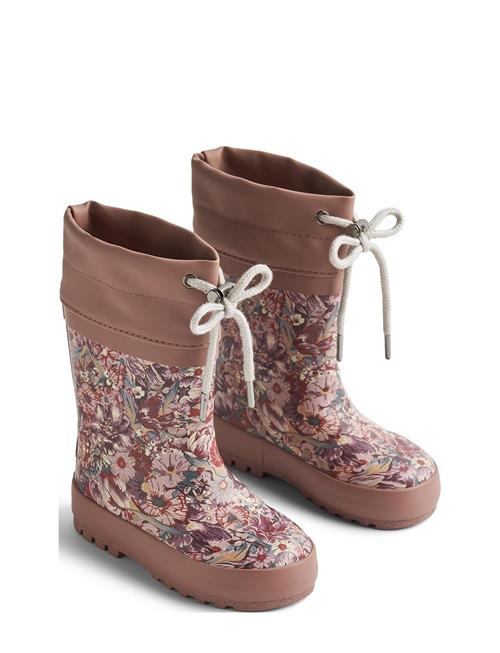 Se Wheat Rubber Boot Thermo Print Wheat Pink ved Booztlet