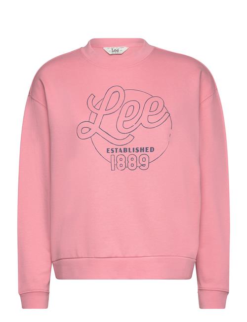 Se Lee Jeans Logo Sws Lee Jeans Pink ved Booztlet