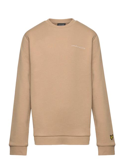 Lyle & Scott Script Crew Neck Sweatshirt Lyle & Scott Beige