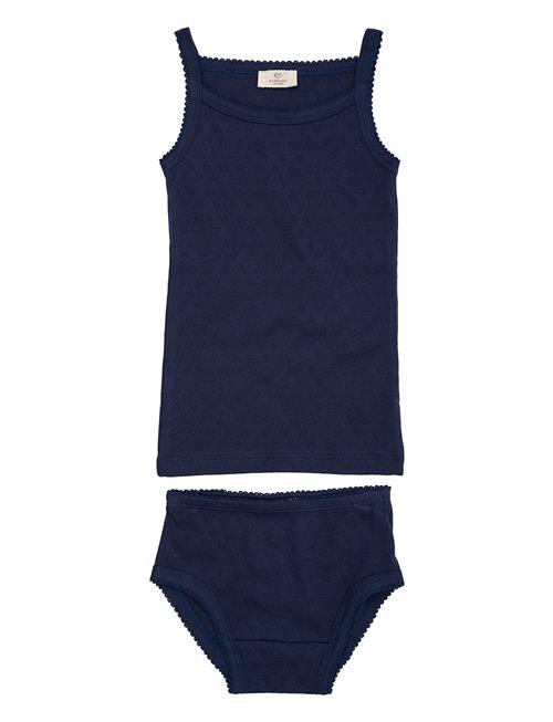 Copenhagen Colors Pointelle Heart Underwear Set Copenhagen Colors Navy