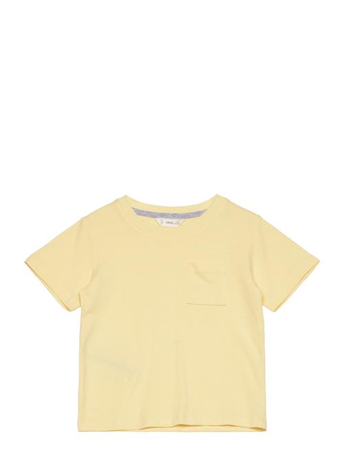 Mango Essential Cotton-Blend T-Shirt Mango Yellow