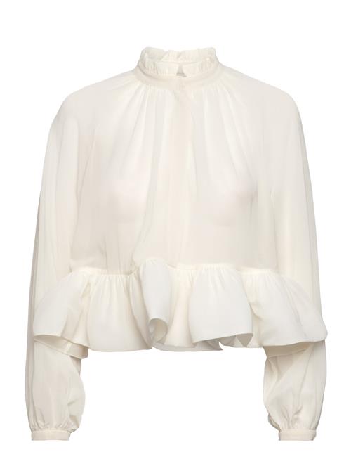 Malina Alva Frill Detailed Cropped Blouse Malina Cream