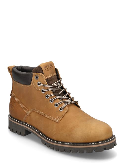 Jack & Jones Jfwqueensway Leather Boot Sn Jack & J S Brown