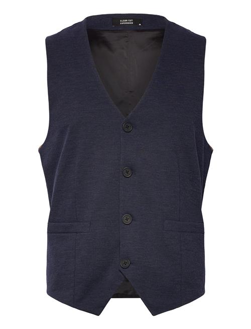 Brendon Jersey Waistcoat Clean Cut Copenhagen Navy