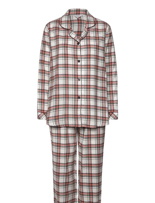 Lady Avenue Cotton Flannel Pyjamas Lady Avenue Brown