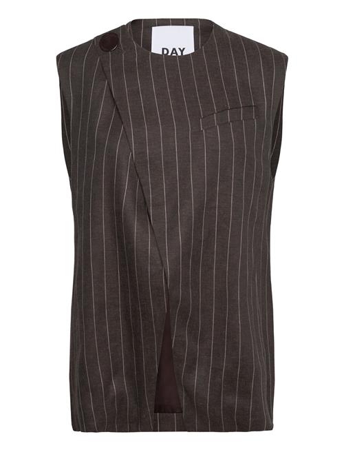 Day Birger et Mikkelsen Enid - Casual Linen Stripe Day Birger Et Mikkelsen Brown