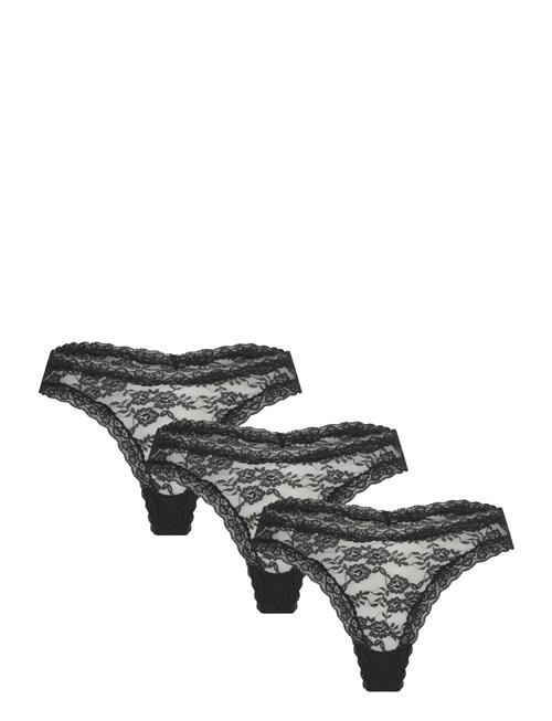 Lindex Brief Dana Thong Lace 3Pack Lindex Black