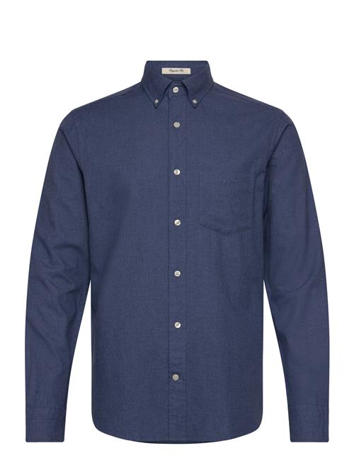 GANT Reg Flannel Melange Shirt GANT Navy