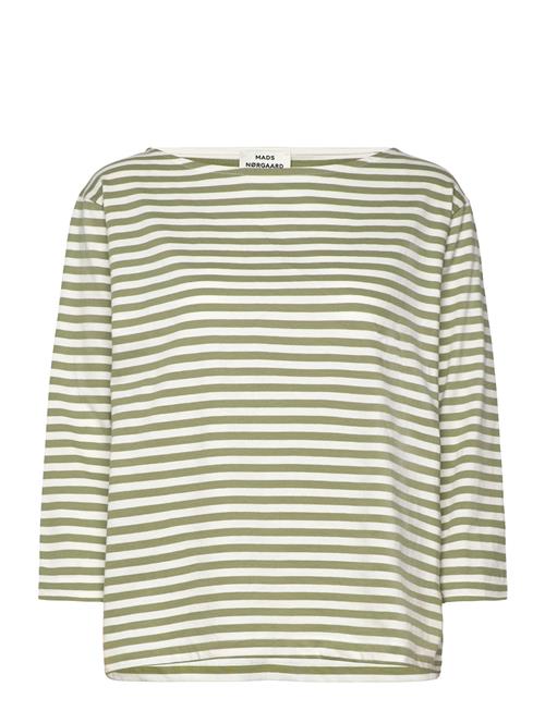 Mads Nørgaard Soft Single Stripe Silje 3/4 Tee Mads Nørgaard Green