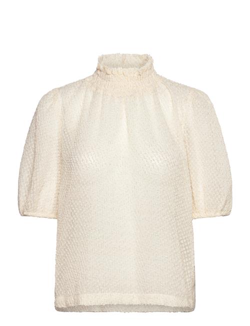 Se Saint Tropez Helmasz Ss Blouse Saint Tropez Cream ved Booztlet