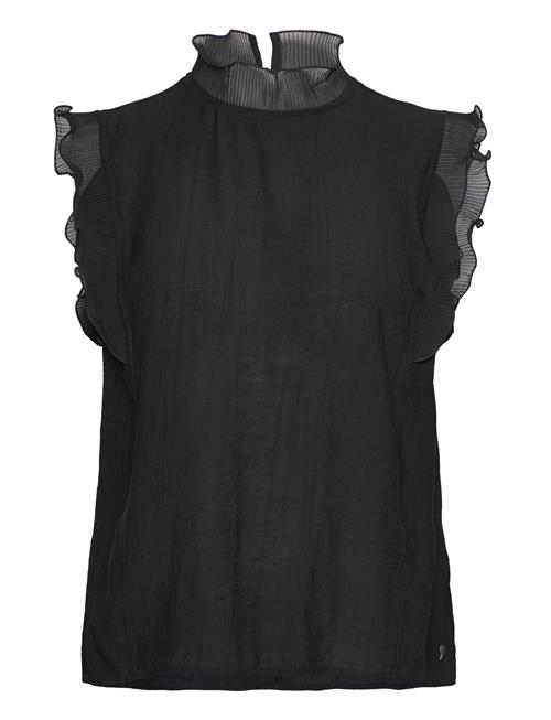 Coster Copenhagen Top With Ruffles Coster Copenhagen Black