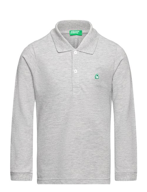 United Colors of Benetton L/S Polo Shirt United Colors Of Benetton Grey