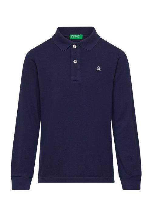 L/S Polo Shirt United Colors Of Benetton Navy