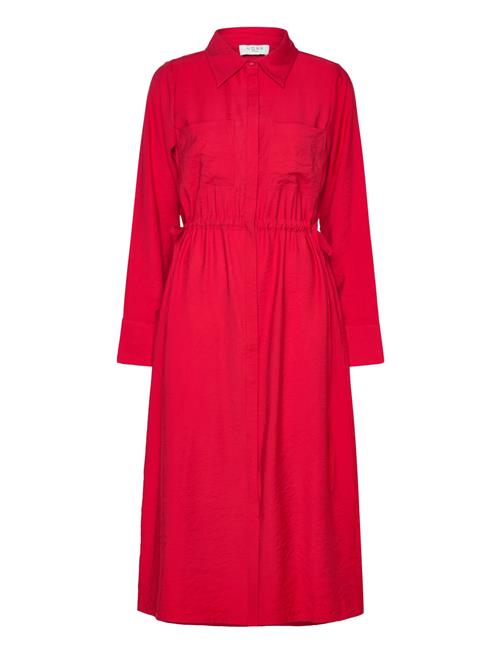 NORR Bambo Shirt Dress NORR Red