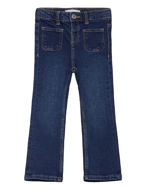 Mango Flared Finished Jeans Mango Blue