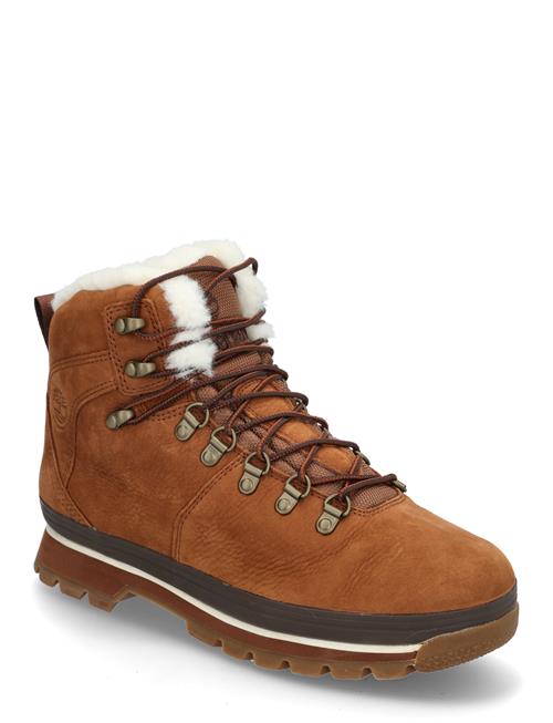 Euro Hiker Mid Warm Lined Waterproof Boot Saddle Timberland Brown