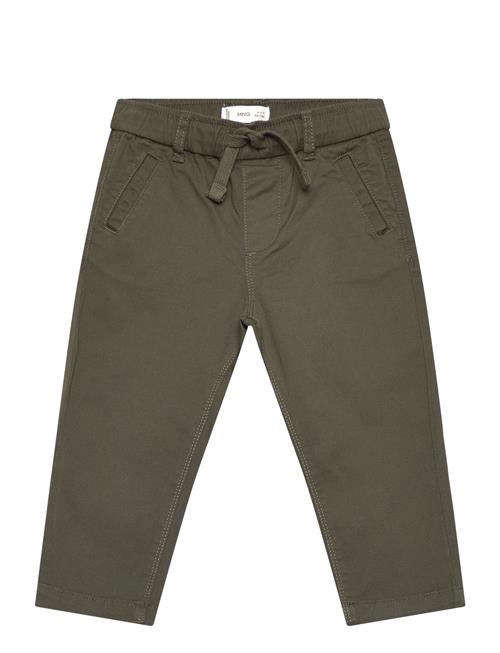 Elastic Waist Trousers Mango Green