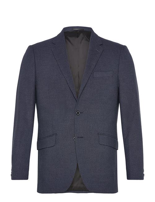 Se Lindbergh Black Dobby Stretch Blazer Lindbergh Black Navy ved Booztlet