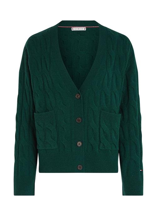 Soft Wool Cable Cardigan Tommy Hilfiger Green