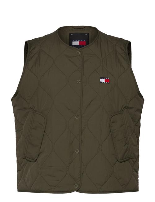 Tjw Onion Quilt Vest Tommy Jeans Khaki