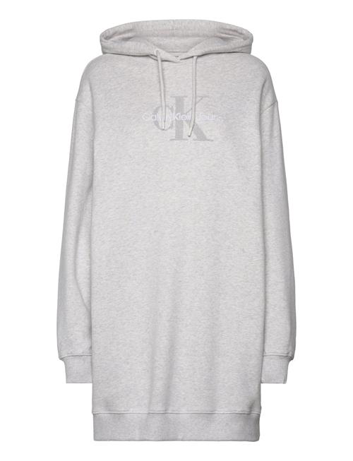 Calvin Klein Jeans Chenille Monologo Hoodie Dress Calvin Klein Jeans Grey