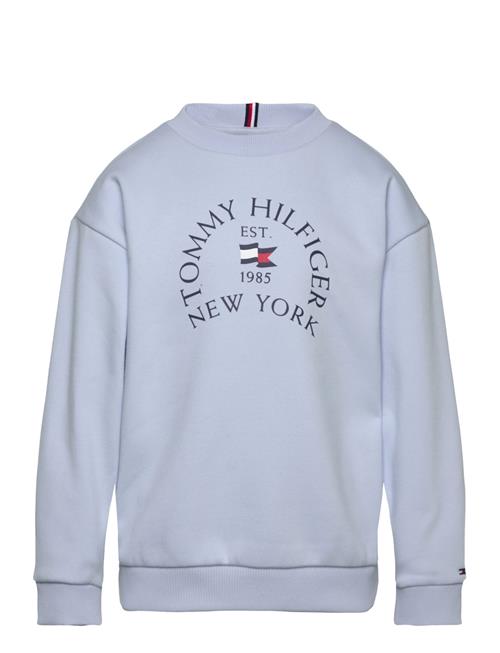 Nautical Arch Print Fleece Cn Tommy Hilfiger Blue