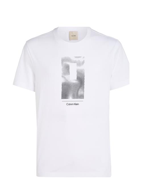 Calvin Klein Vertical Lines Graphic T-Shirt Calvin Klein White