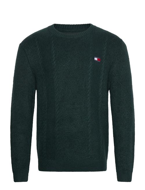 Tommy Jeans Tjm Slim Cable Knit Cneck Tommy Jeans Green