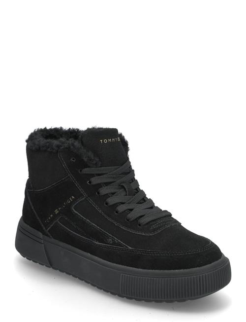 Suede Vulc Winter Sneaker Hi Tommy Hilfiger Black