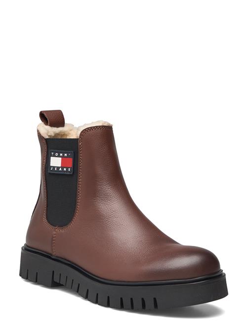 Se Tommy Hilfiger Tjw Chelsea Boot Wl Tommy Hilfiger Brown ved Booztlet