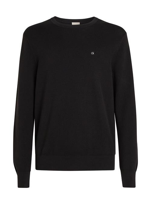 Calvin Klein Micro Pique Structure Sweater Calvin Klein Black