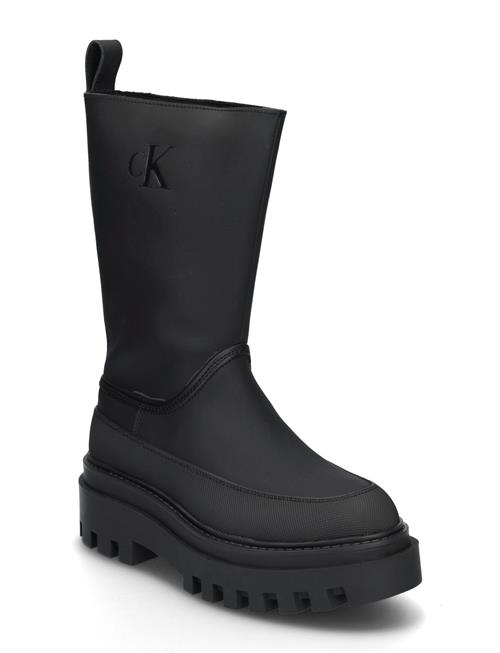 Calvin Klein Flatform Rainboot High Mg R Calvin Klein Black