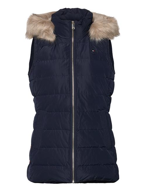 Heritage Down Tyra Vest With Fur Tommy Hilfiger Navy