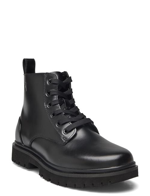 Calvin Klein Eva Boot Mid Laceup Mg Lth Calvin Klein Black