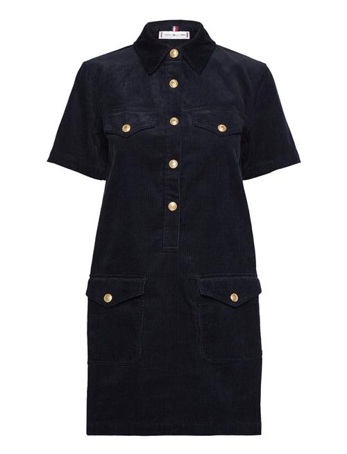 Tommy Hilfiger Corduroy Gold Button Dress Tommy Hilfiger Navy