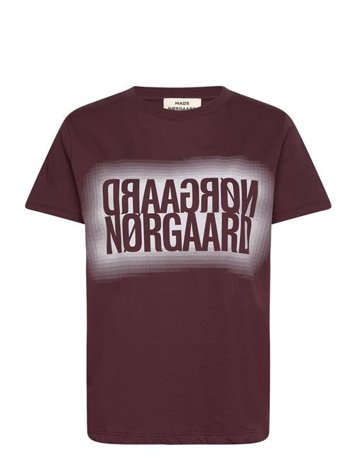 Mads Nørgaard Single Organic Trenda P Tee Mads Nørgaard Burgundy