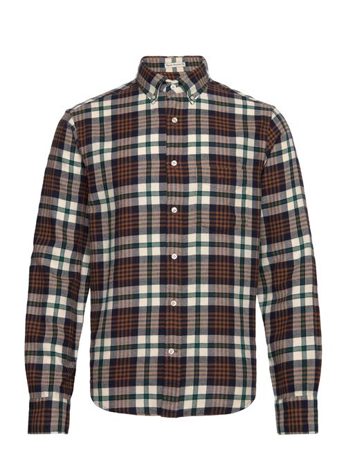 GANT Reg Flannel Plaid Shirt GANT Brown