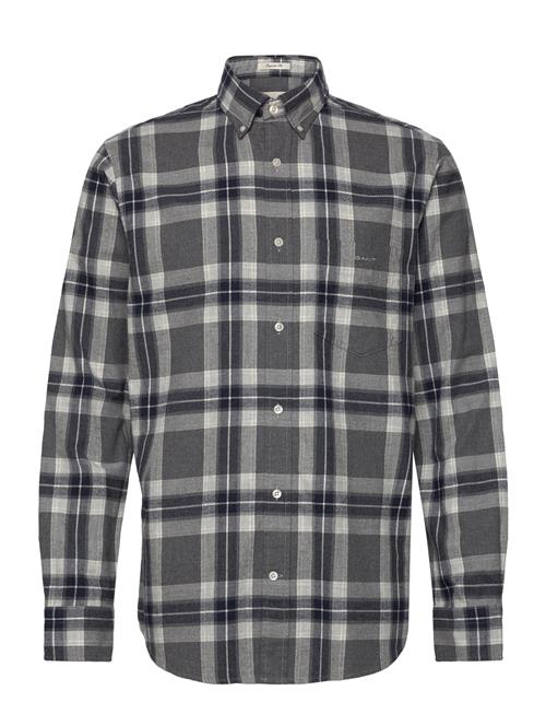 GANT Reg Tartan Melange Check Shirt GANT Black