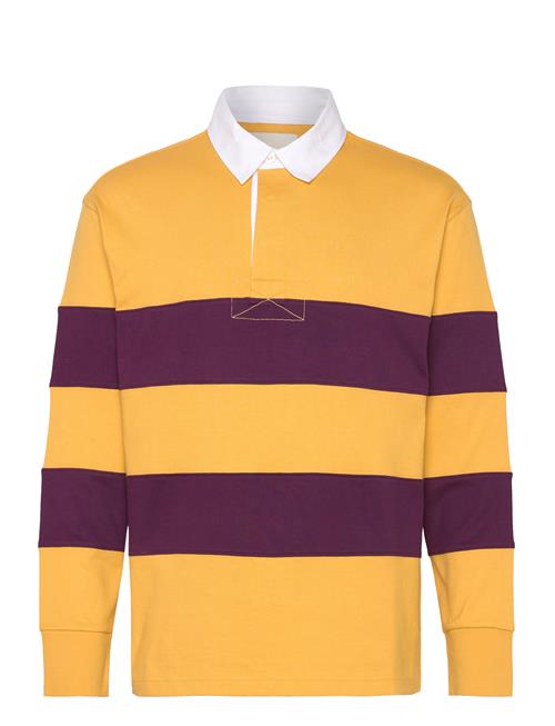 Se GANT Block Stripe Heavy Rugger GANT Yellow ved Booztlet