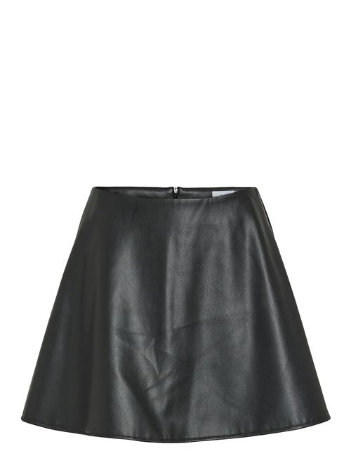 Vila Vimathy Hw Pu Mini Skater Skirt/Ka Vila Black