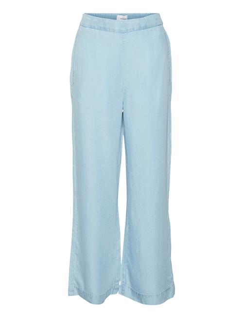 Se Vero Moda Girl Vmbree Hr Paperbag Wide Pant Girl Vero Moda Girl Blue ved Booztlet