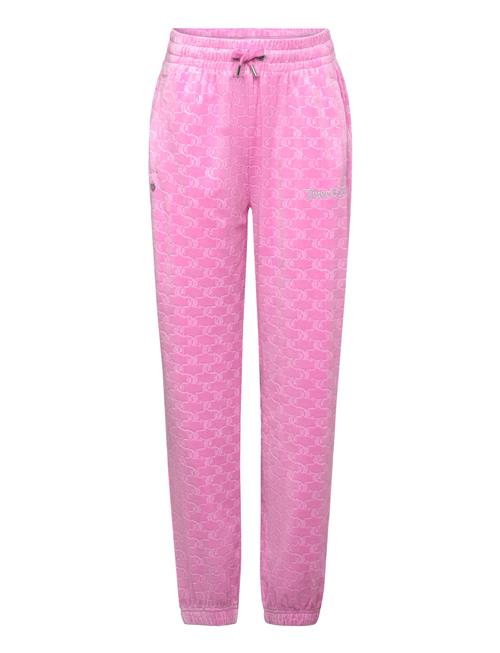 Juicy Couture Luxe Embossed Velour Loose Jogs Juicy Couture Pink